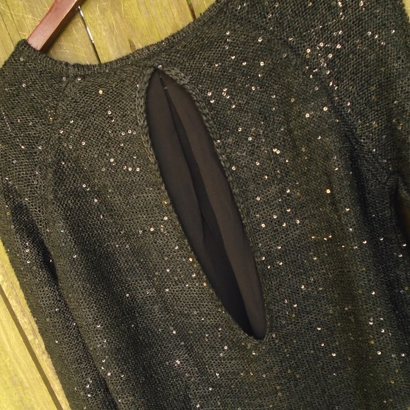 Sequined Crochet Sweater - Picture 4 of 5